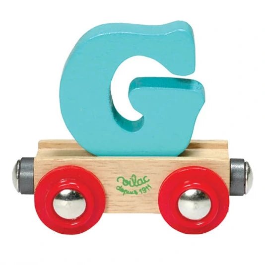 Houten Wagon Letter G - Magneten en letters Vilac - In den Olifant