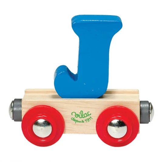 Houten Wagon Letter J - Magneten en letters Vilac - In den Olifant