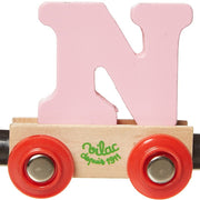 Houten Wagon Letter N - Magneten en letters Vilac - In den Olifant