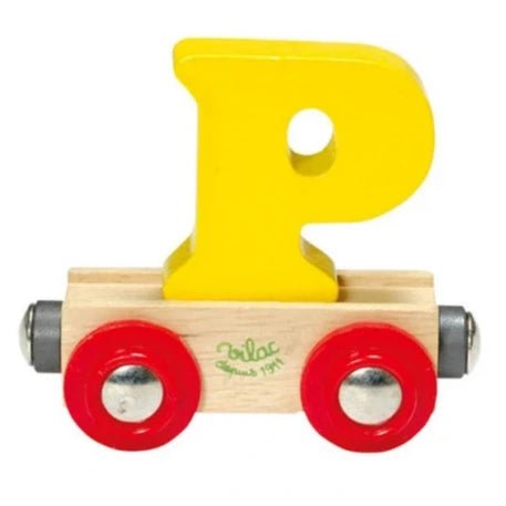 Houten Wagon Letter P - Magneten en letters Vilac - In den Olifant