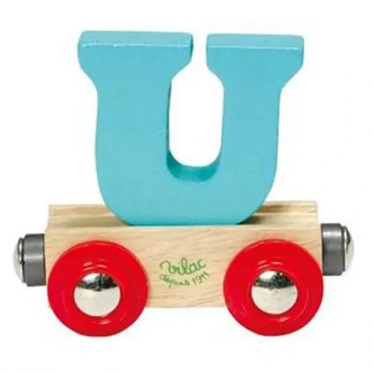 Houten Wagon Letter U - Magneten en letters Vilac - In den Olifant