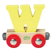 Houten Wagon Letter W - Magneten en letters Vilac - In den Olifant