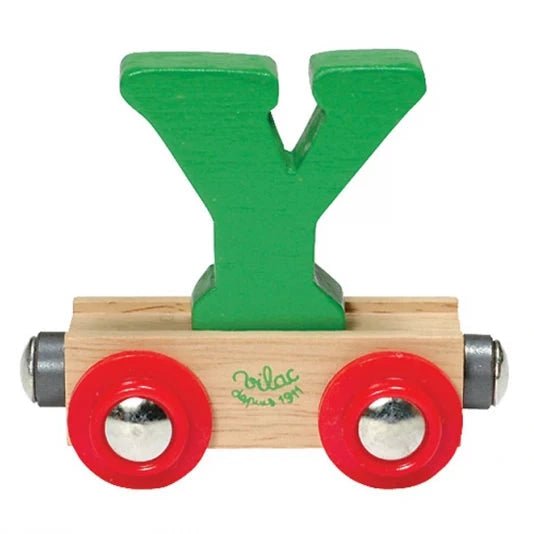 Houten Wagon Letter Y - Magneten en letters Vilac - In den Olifant