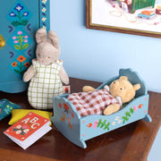 Houten wieg - Les Minouchkas - Poppenhuismeubels en accessoires Moulin Roty - In den Olifant