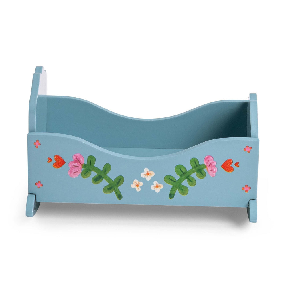 Houten wieg - Les Minouchkas - Poppenhuismeubels en accessoires Moulin Roty - In den Olifant