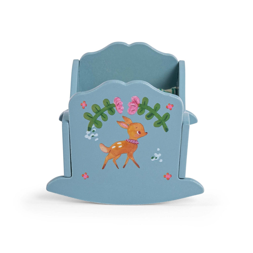 Houten wieg - Les Minouchkas - Poppenhuismeubels en accessoires Moulin Roty - In den Olifant