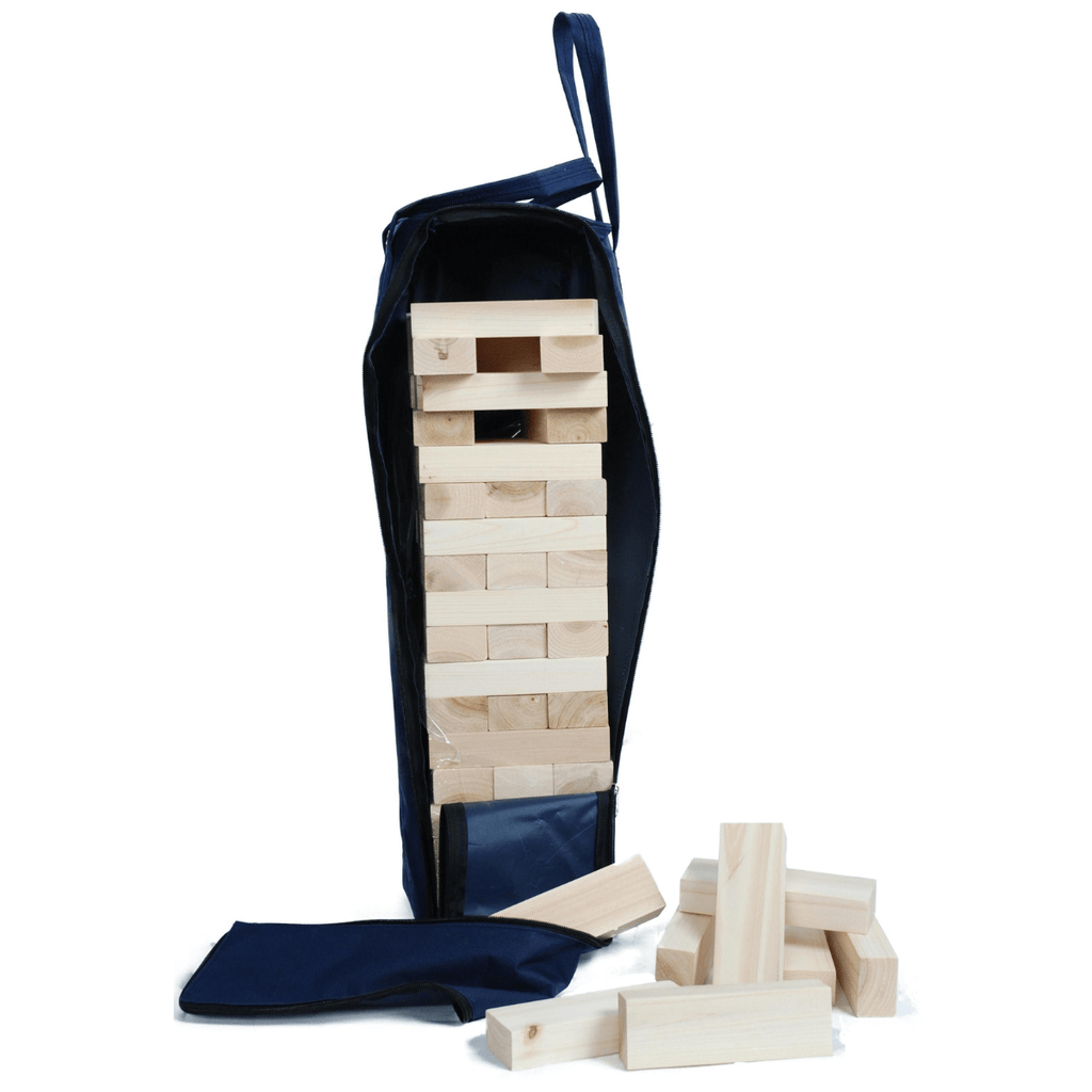 Houten XL Stapeltoren Spel in draagtas - Behendigheidspellen H.O.T. Sports + Toys - In den Olifant