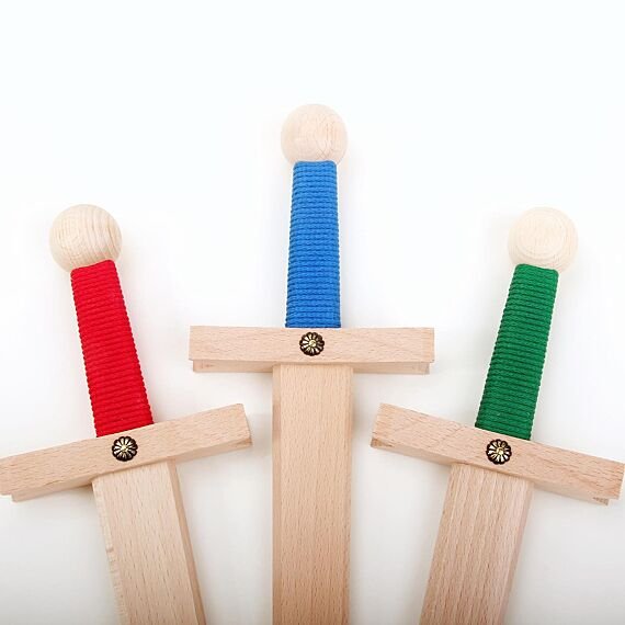 Houten Zwaard Lancelot Blauw | 60 Cm - Wapens en helmen Vah - In den Olifant