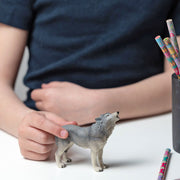 Huilende Wolf - Speelfiguren Papo - In den Olifant