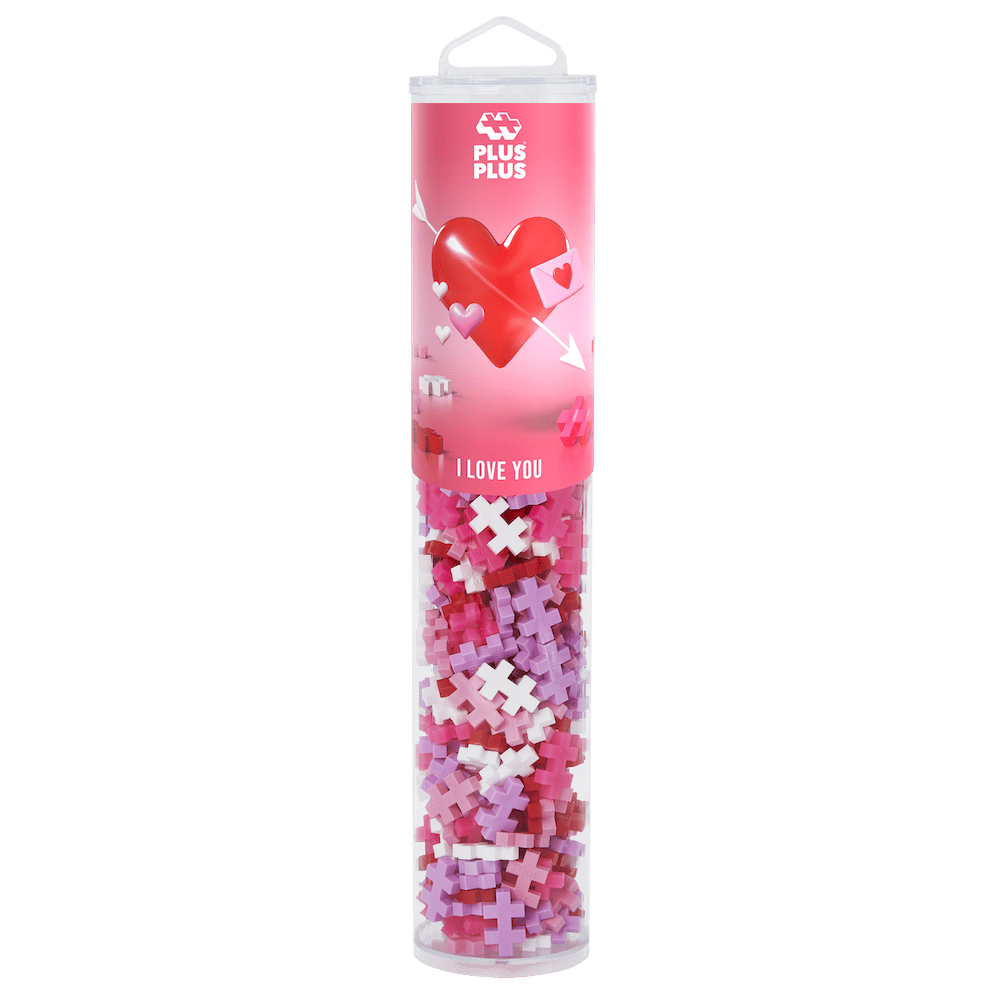 I Love You Mix Tube Plus - Plus - 240 bouwstenen - Bouwsets Plus Plus - In den Olifant