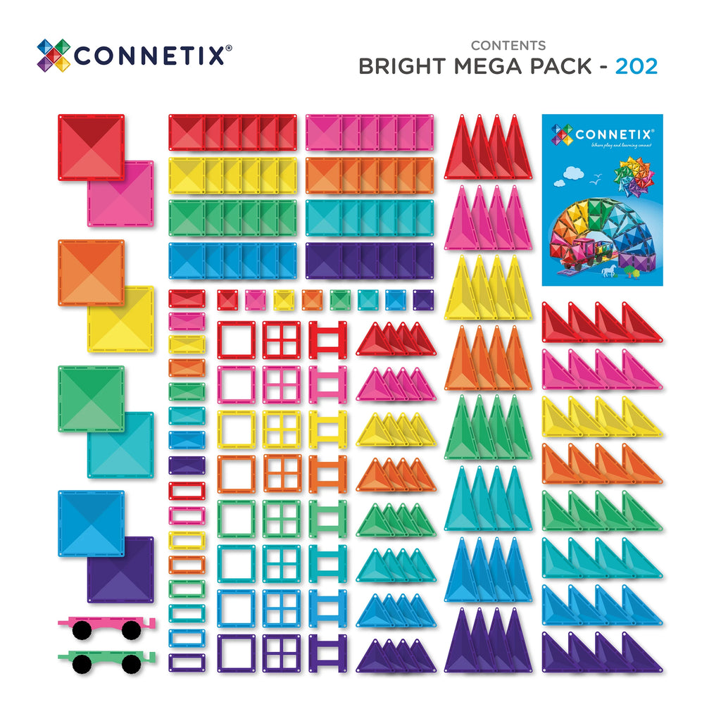 Magnetische bouwstenen Bright Mega Pack - set van 202
