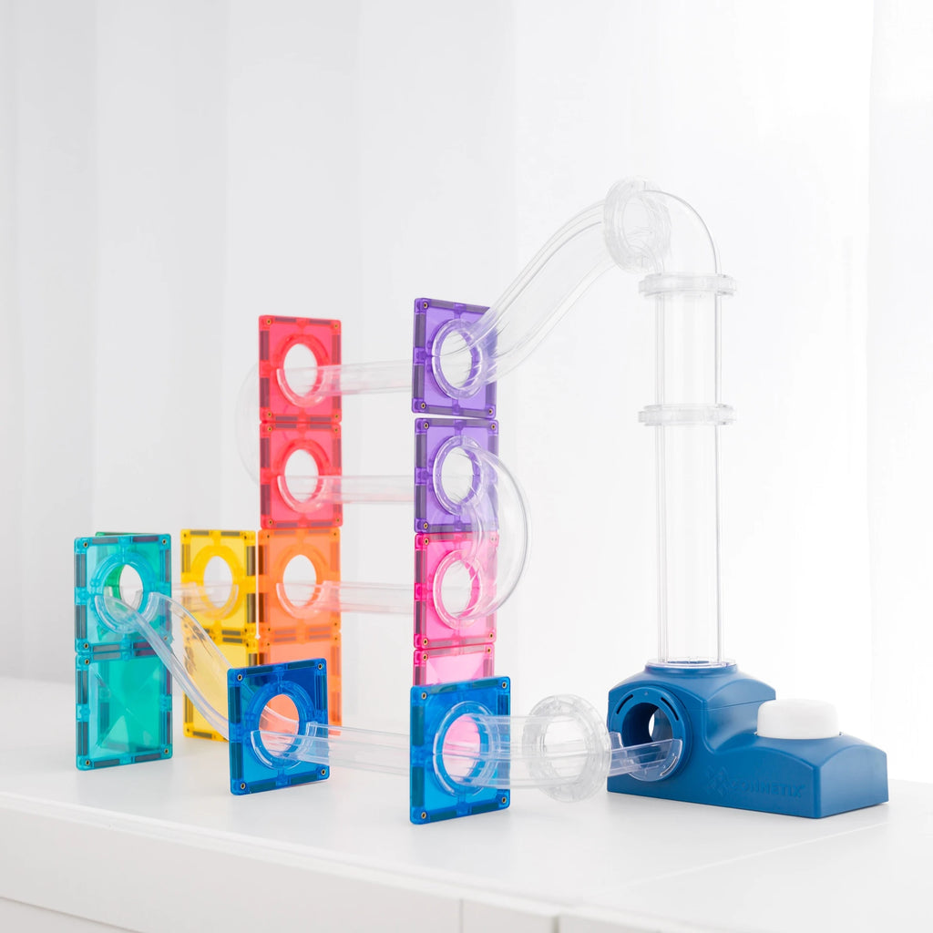 Magnetic Marble Run Ball Run Launcher Pack - set of 47
