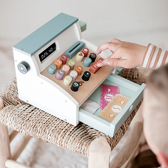 Imitatiespeelgoed Kassa Met Scanner - Speelkeuken en winkeltje Tender Leaf Toys - In den Olifant