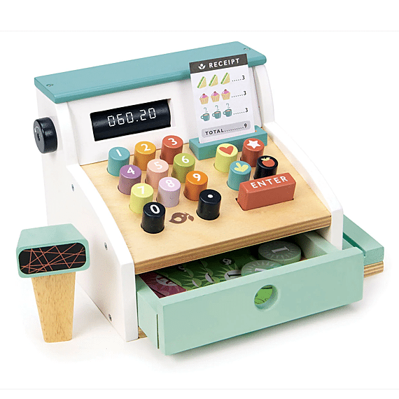 Imitatiespeelgoed Kassa Met Scanner - Speelkeuken en winkeltje Tender Leaf Toys - In den Olifant