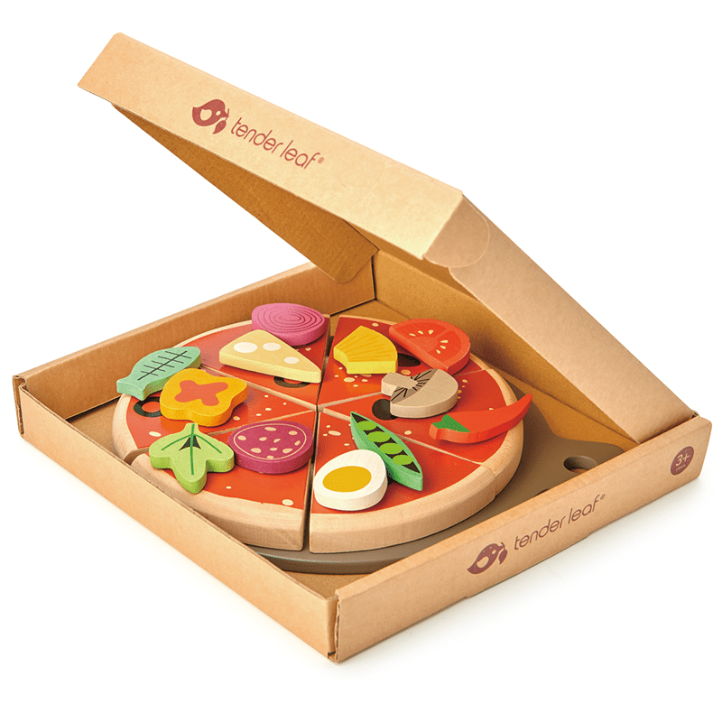 Imitatiespeelgoed Pizza party - Beroepen rollenspel Tender Leaf Toys - In den Olifant