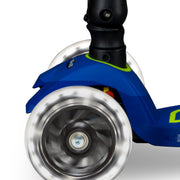 Inklapbare step Maxi Micro Foldable LED blauw geel Neon - 5 tot 12 jaar - Steppen Micro Mobility - In den Olifant