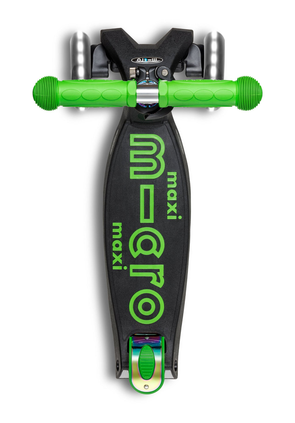 Inklapbare Step Maxi Micro LED Neochrome groen - 5 tot 12 jaar - Steppen Micro Mobility - In den Olifant