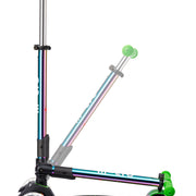 Inklapbare Step Maxi Micro LED Neochrome groen - 5 tot 12 jaar - Steppen Micro Mobility - In den Olifant