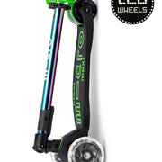 Inklapbare Step Maxi Micro LED Neochrome groen - 5 tot 12 jaar - Steppen Micro Mobility - In den Olifant