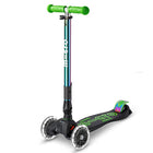 Inklapbare Step Maxi Micro LED Neochrome groen - 5 tot 12 jaar - Steppen Micro Mobility - In den Olifant