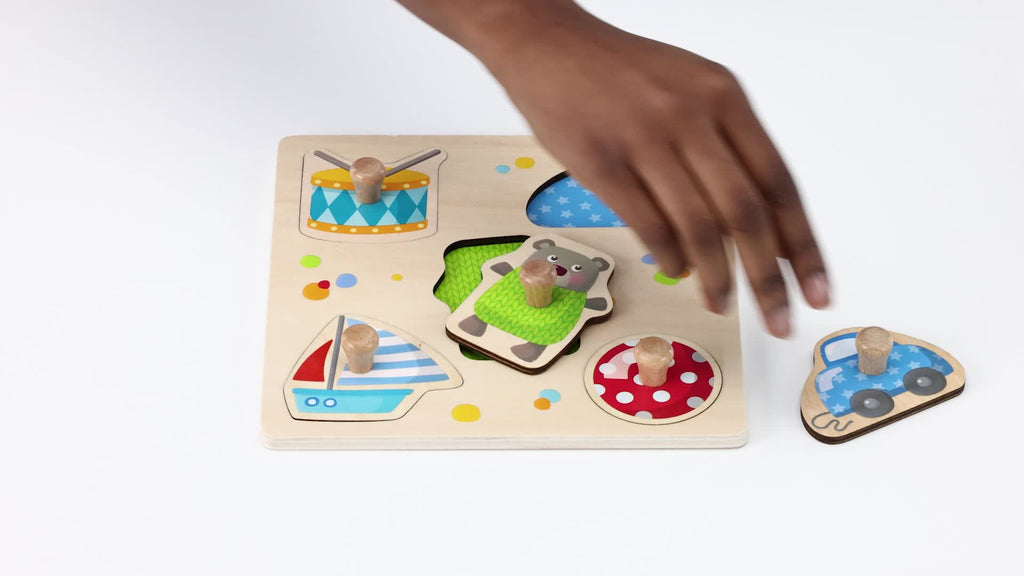 Inlegpuzzel Speelgoed - Vormenpuzzels Haba - In den Olifant