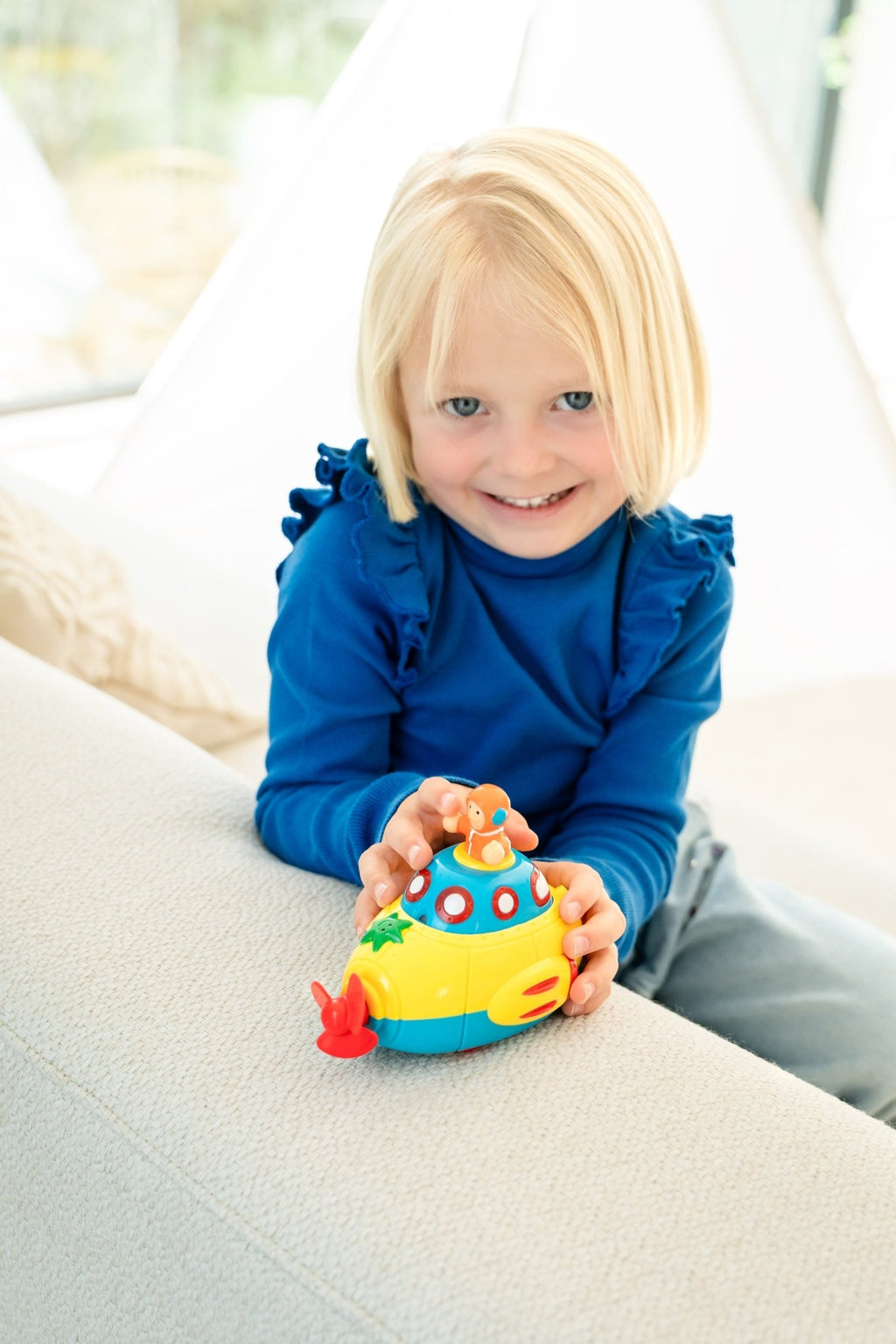 Interactieve duikboot Sunny Submarine - Badspeelgoed WOW Toys - In den Olifant