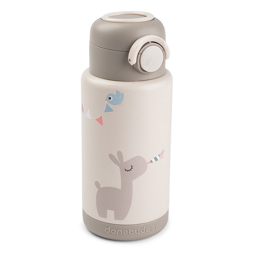 Isothermische drinkfles Celebration Sand - 340 ml - Drinkflessen Done by Deer - In den Olifant