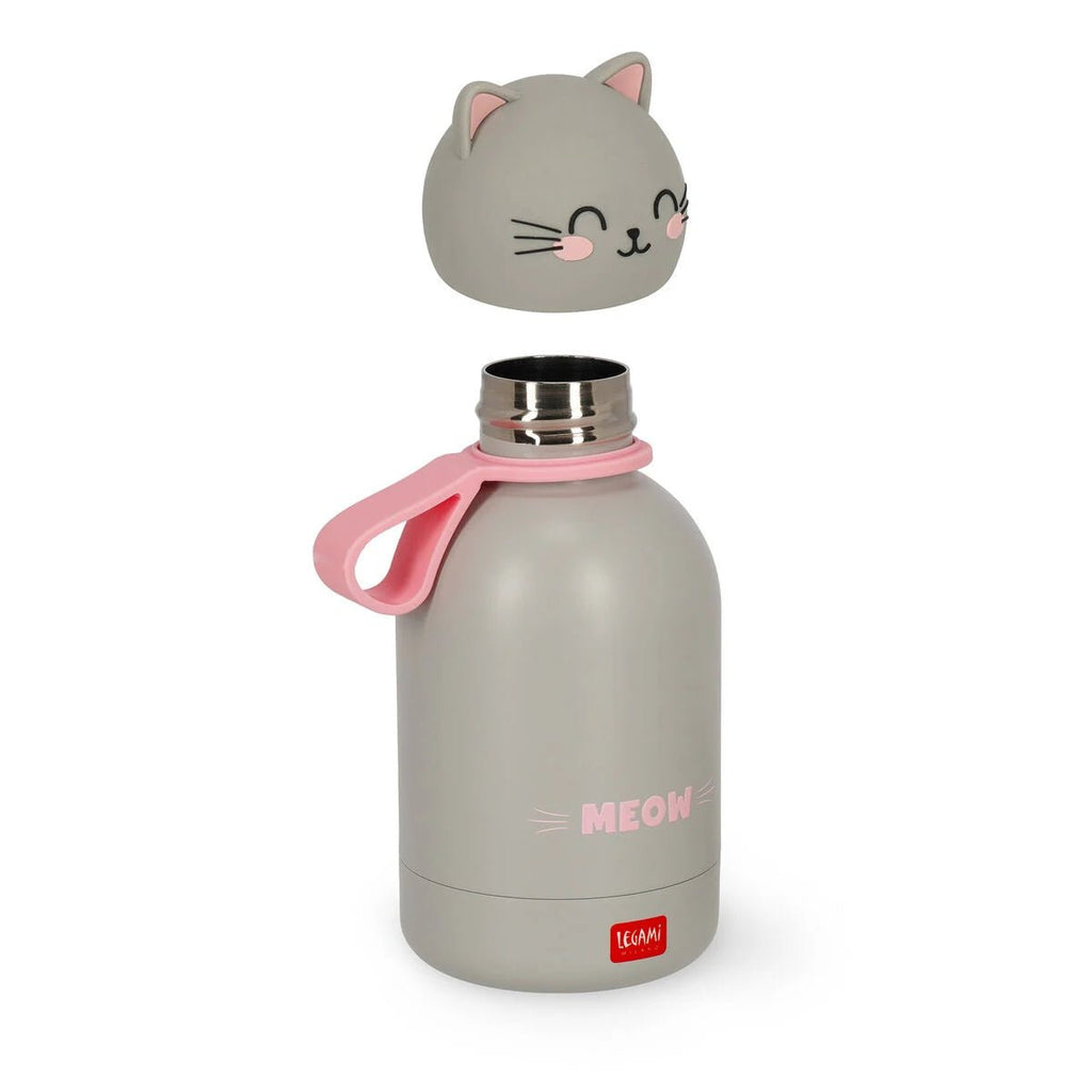 Isothermische drinkfles Hot&Cold Bff - Kids’ Vacuum Bottle Kitty - 310 ml - Drinkflessen Legami - In den Olifant