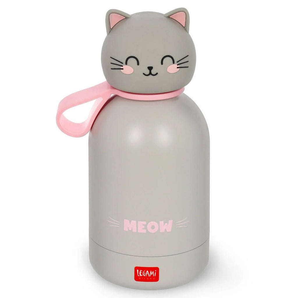Isothermische drinkfles Hot&Cold Bff - Kids’ Vacuum Bottle Kitty - 310 ml - Drinkflessen Legami - In den Olifant