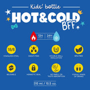 Isothermische drinkfles Hot&Cold Bff Kids’ Vacuum Bottle Penguin - 310 ml - Drinkflessen Legami - In den Olifant