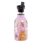 Isothermische drinkfles Meow Friends - 330 ml - Drinkflessen 24Bottles - In den Olifant