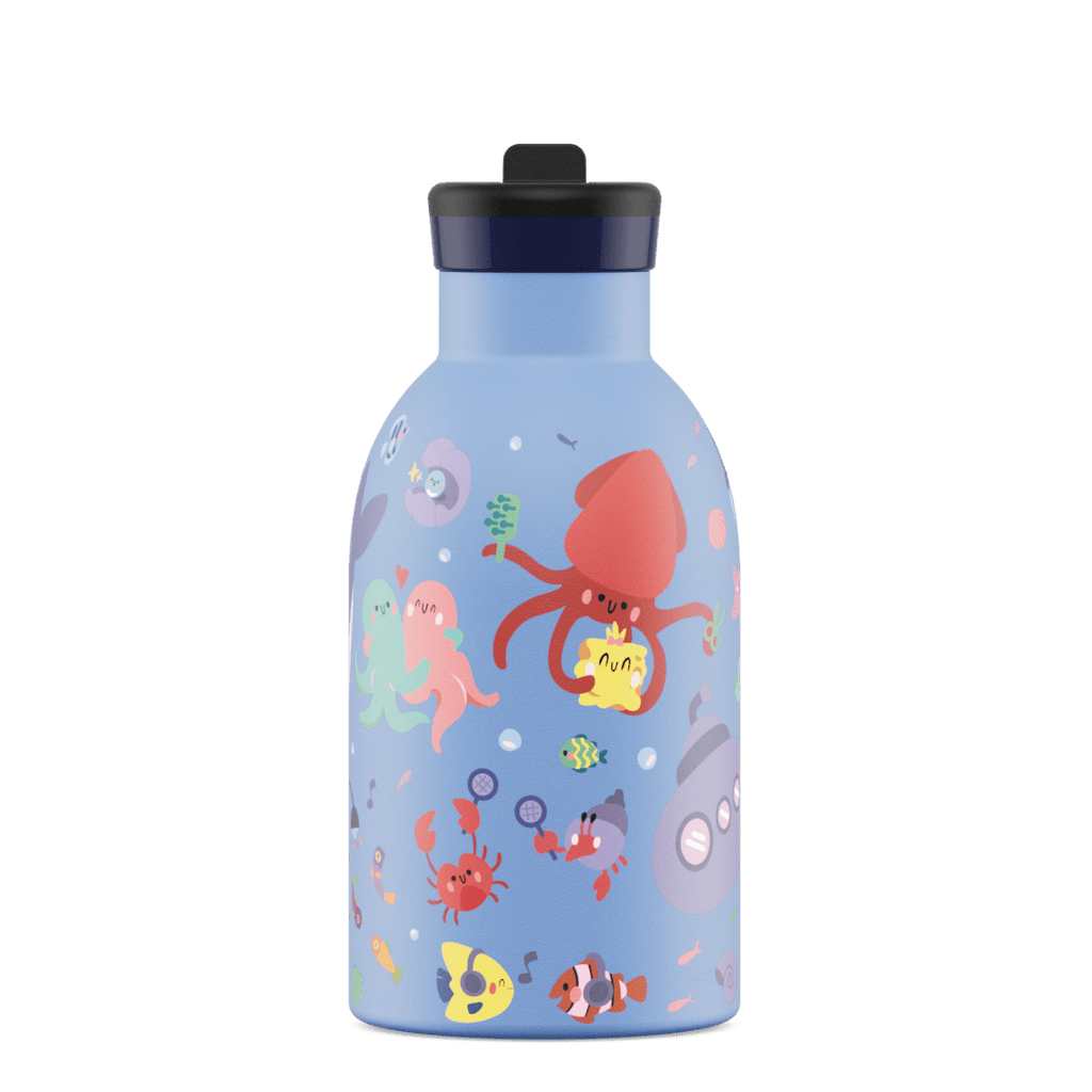 Isothermische drinkfles Ocean Friends - 330 ml - Drinkflessen 24Bottles - In den Olifant