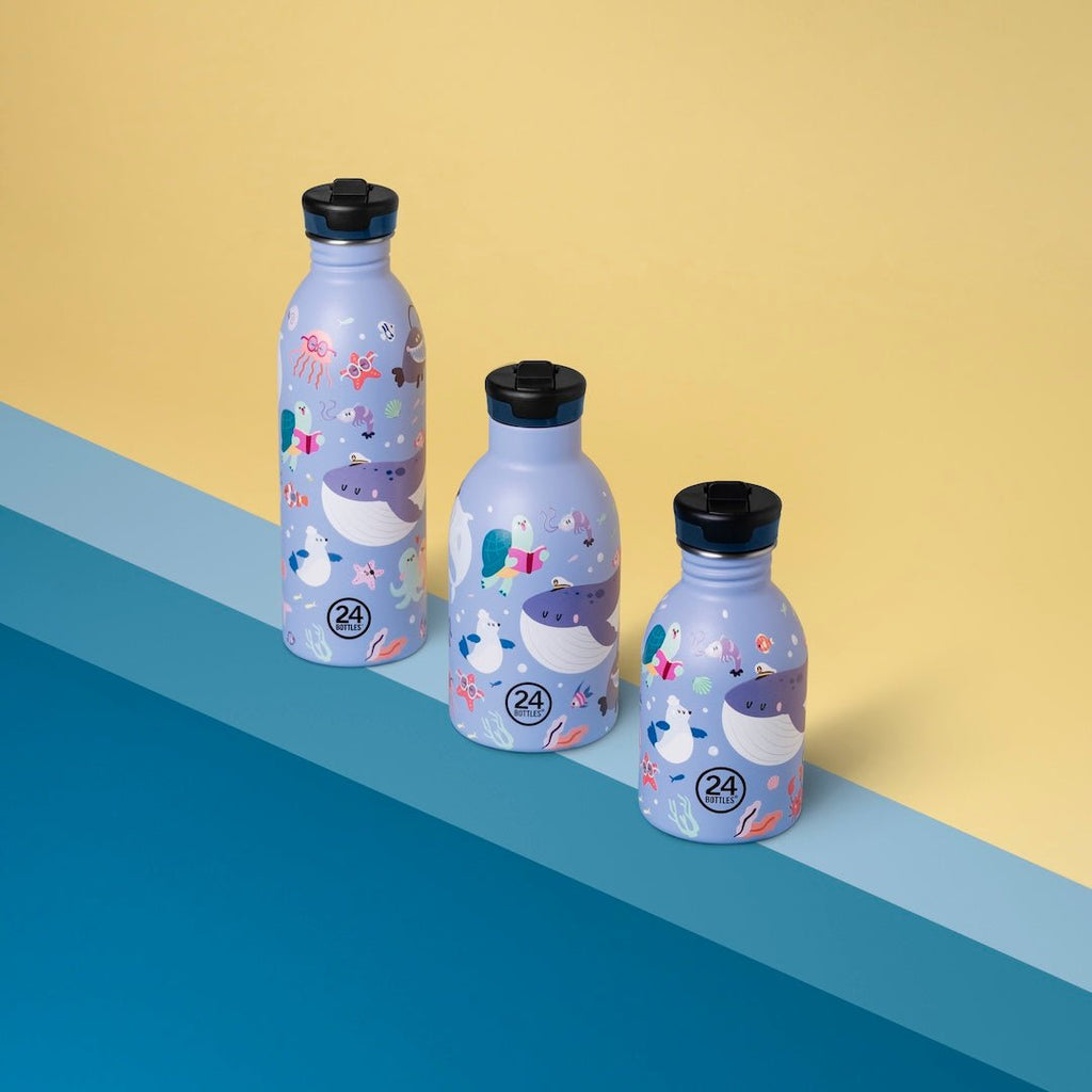 Isothermische drinkfles Ocean Friends - 330 ml - Drinkflessen 24Bottles - In den Olifant
