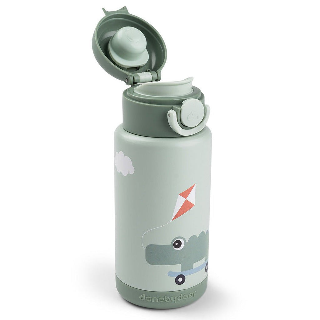 Isothermische drinkfles Playground Green - 340 ml - Drinkflessen Done by Deer - In den Olifant