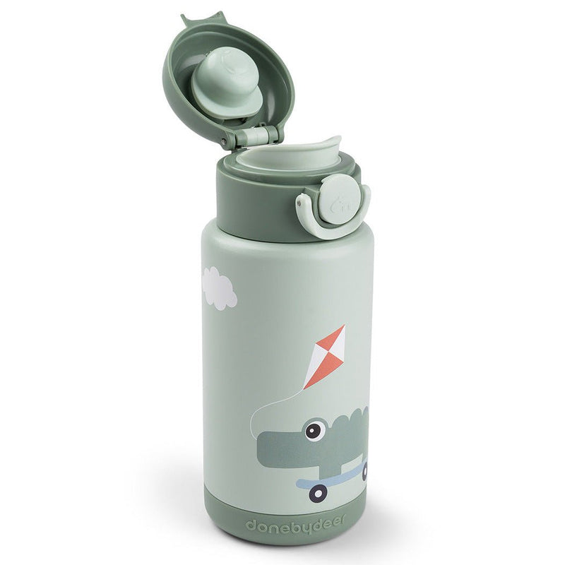 Isothermische drinkfles Playground Green - 340 ml - Drinkflessen Done by Deer - In den Olifant