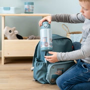 Isothermische drinkfles Tiny farm Blue - 340 ml - Drinkflessen Done by Deer - In den Olifant