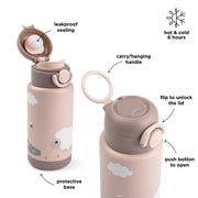 Isothermische drinkfles Tiny Farm Powder - 340 ml - Drinkflessen Done by Deer - In den Olifant