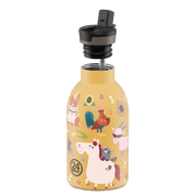 Isothermische fles Farm Friends - 330 ml - Drinkflessen 24Bottles - In den Olifant