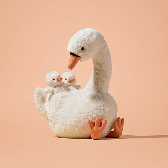 Knuffel Zwaan Featherful Swan | 39 Cm