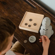 Jeroom Dino SAGE GROEN SPAARPOT LARGE | H 16,5 x 14,9 x 10,8 cm - Spaarpotten AP Junior - In den Olifant