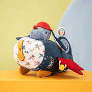 Jules Activiteiten Vliegtuig - Activiteitenknuffel Lilliputiens - In den Olifant