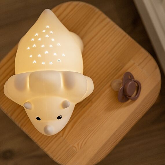 Juliette Dino SAND PROJECTOR LED, USB recharge | H 13,6 x 21 x 14,8 cm - Nachtlampjes AP Junior - In den Olifant