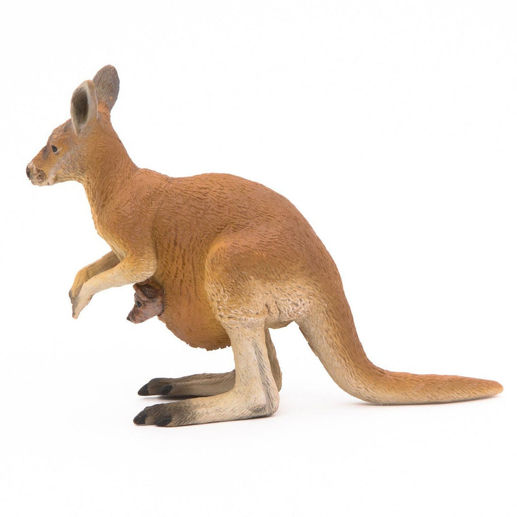 Kangoeroe en haar baby - Speeldieren Papo - In den Olifant