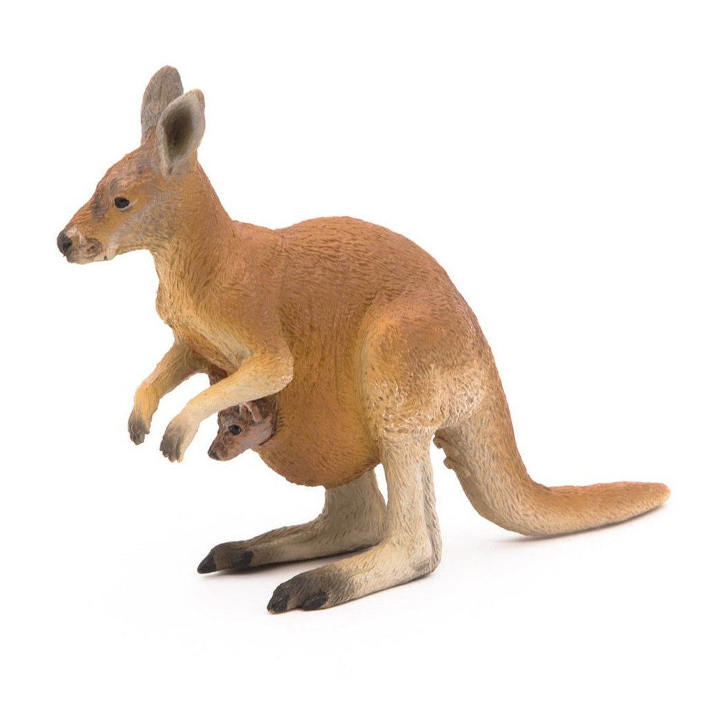 Kangoeroe en haar baby - Speeldieren Papo - In den Olifant