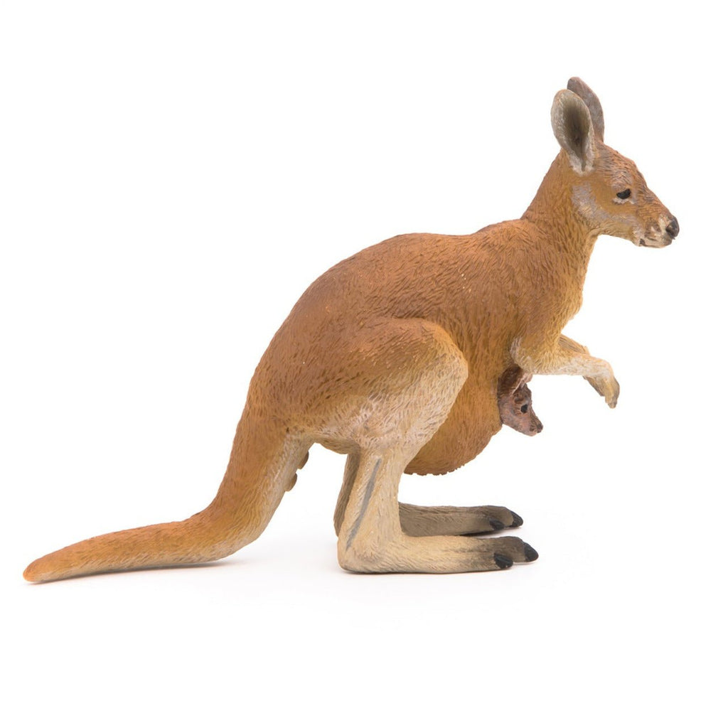 Kangoeroe en haar baby - Speeldieren Papo - In den Olifant