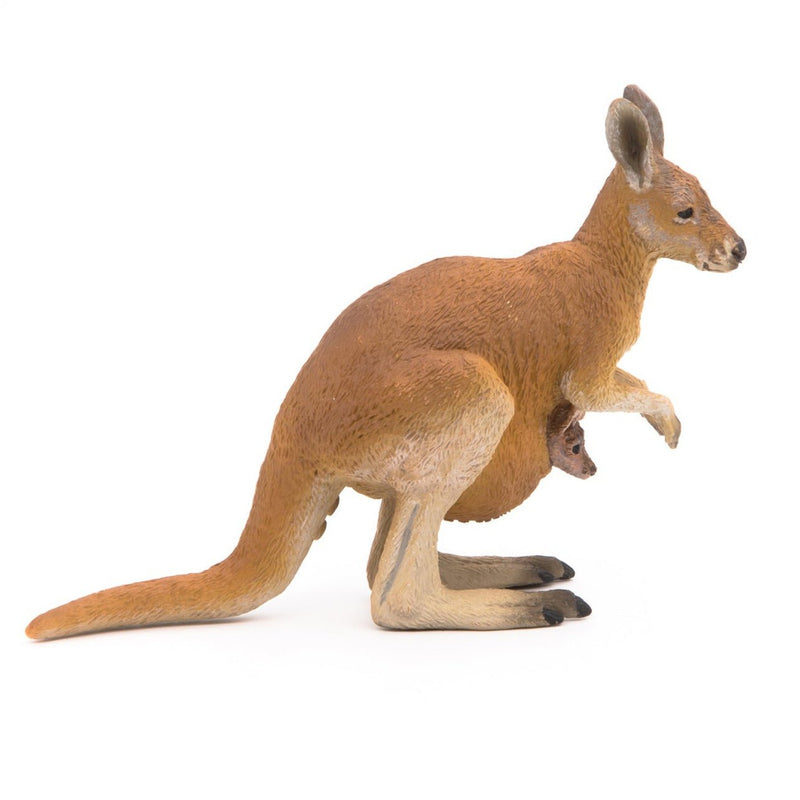 Kangoeroe en haar baby - Speeldieren Papo - In den Olifant