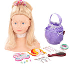 Kaphoofd Blond Haar Blauwe Ogen - set van 58 - Staande poppen Götz - In den Olifant