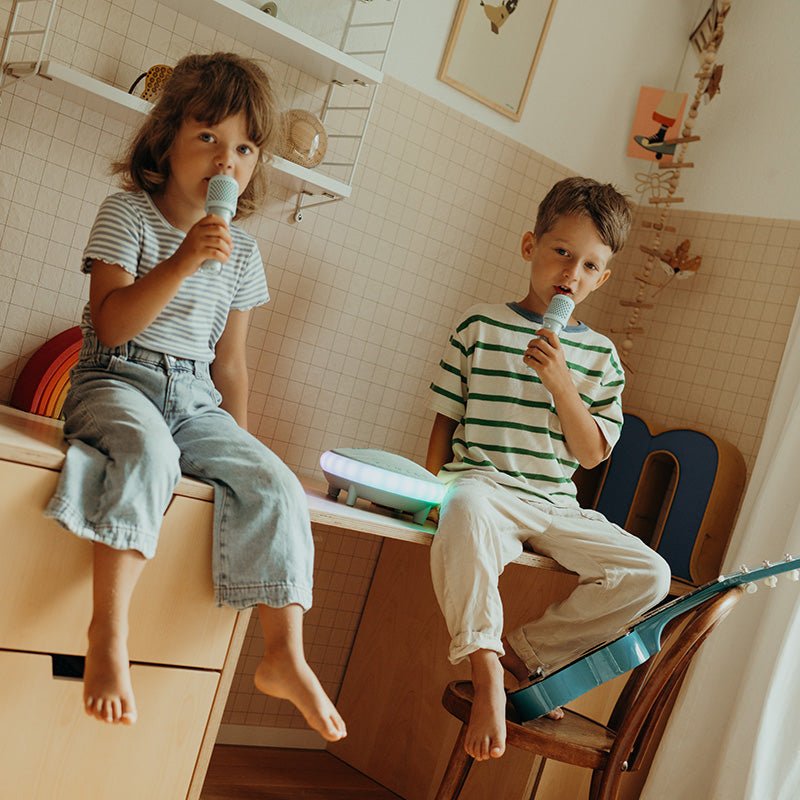 Karaoke luidspreker met 2 microfoons - Kidykaraoke - Muziekinstrumenten Kidywolf - In den Olifant