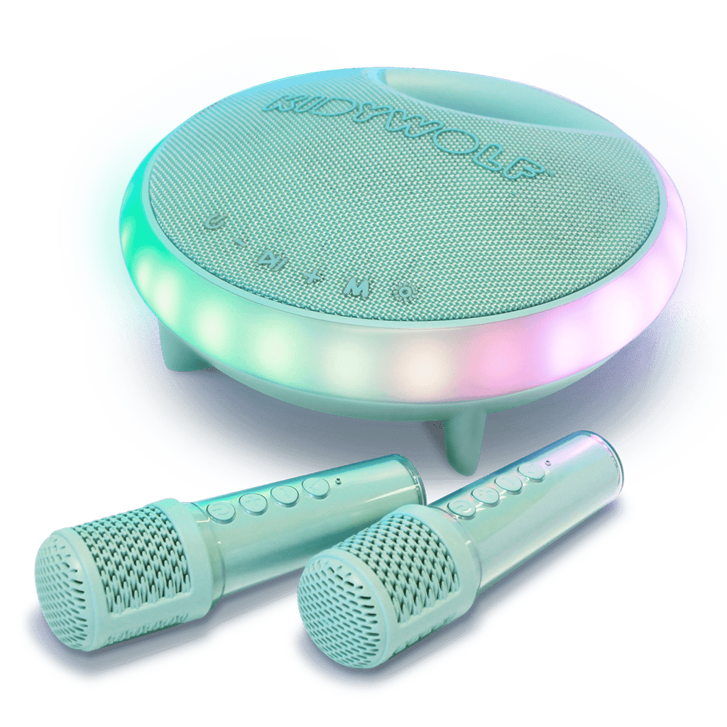 Karaoke luidspreker met 2 microfoons - Kidykaraoke - Muziekinstrumenten Kidywolf - In den Olifant