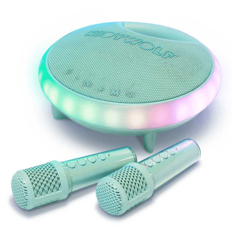 Karaoke luidspreker met 2 microfoons - Kidykaraoke - Muziekinstrumenten Kidywolf - In den Olifant